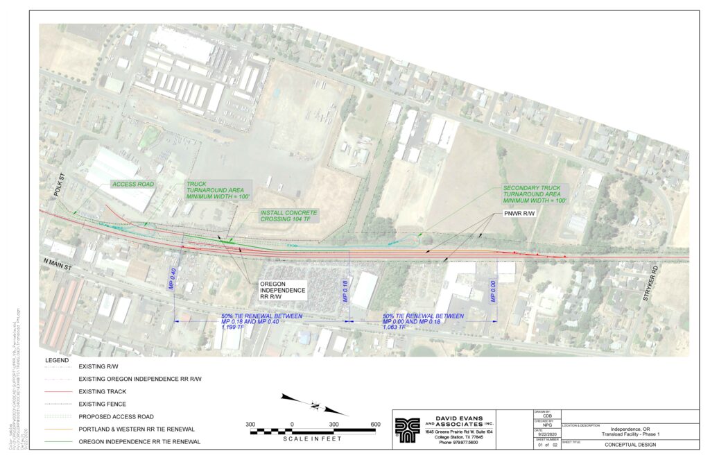 Oregon Independence RR Design